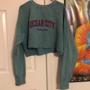 Ocean city crop top sweater